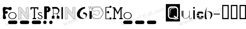 FONTSPRINGDEMO Quich字体转换